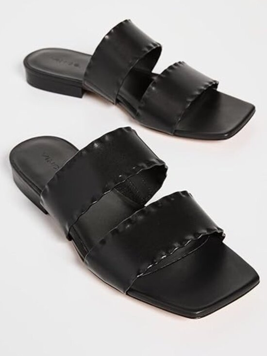 Vince Women\'s Zofi Mafalda Sandals, Black, 7.5 Medium US